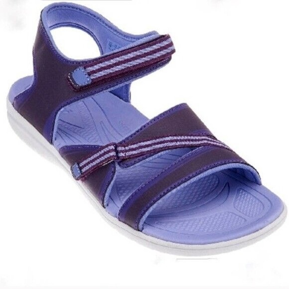 RYKA Breeze Lightweight Adjustable Strappy Comfort Sandals Purple Women’s 10M - Picture 1 of 6
